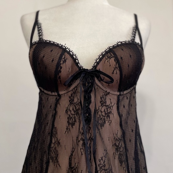 Lace BabyDoll Chemise - Picture 3 of 8